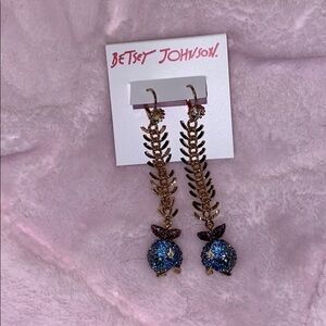 Betsey Johnson Fish Earrings